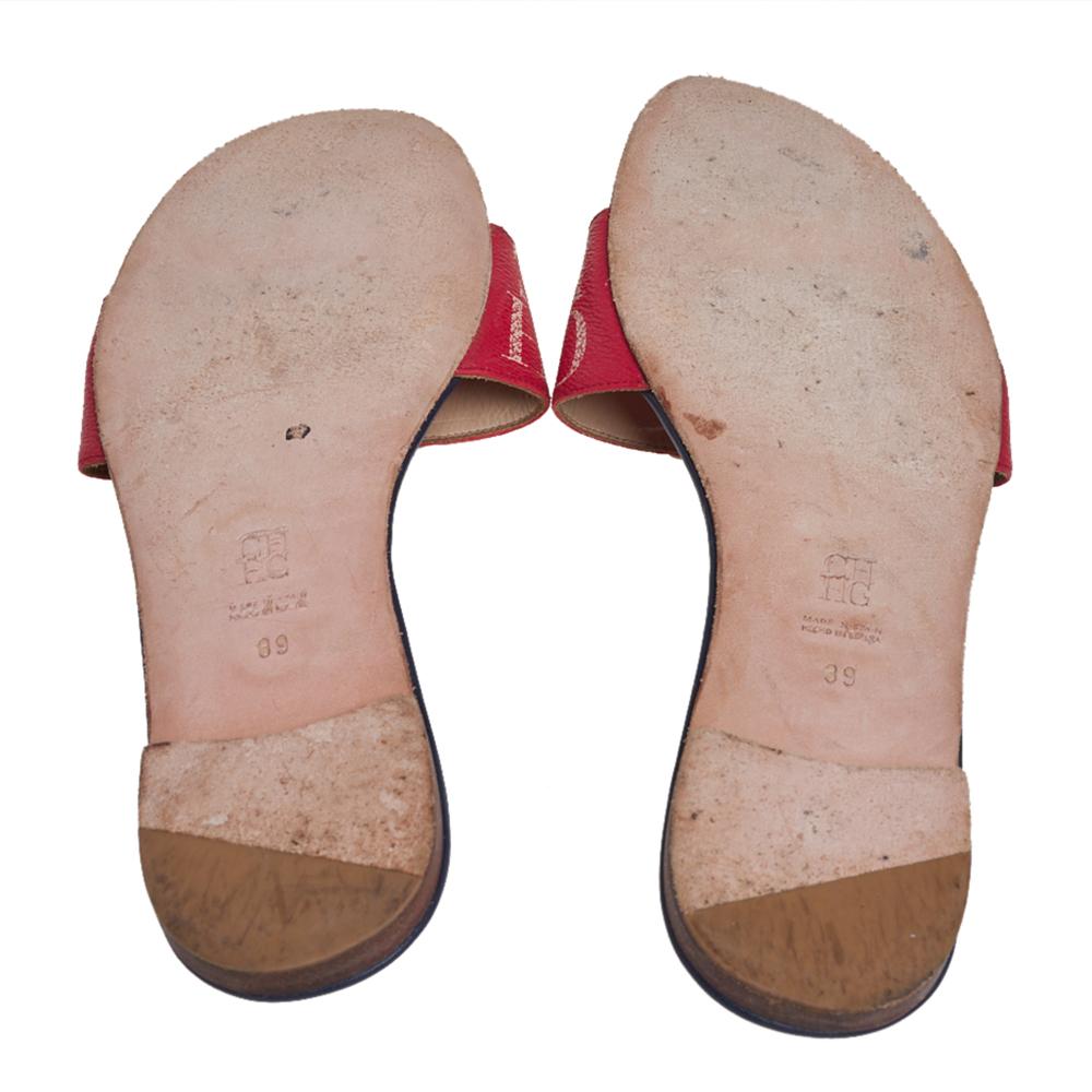 carolina herrera flat sandals