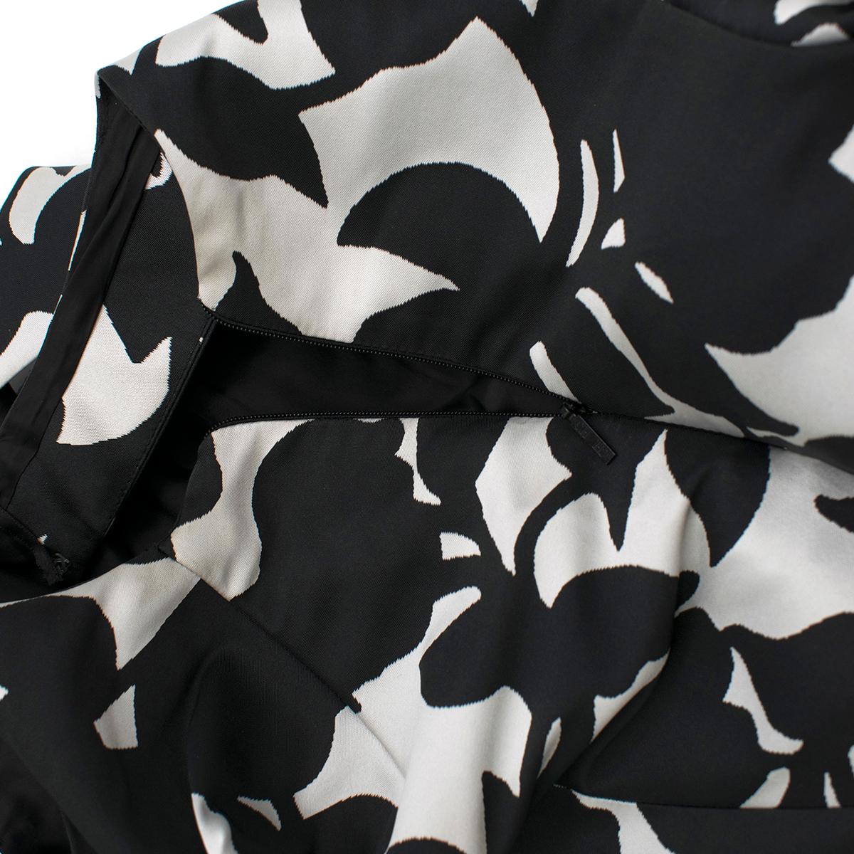 carolina herrera black and white gown