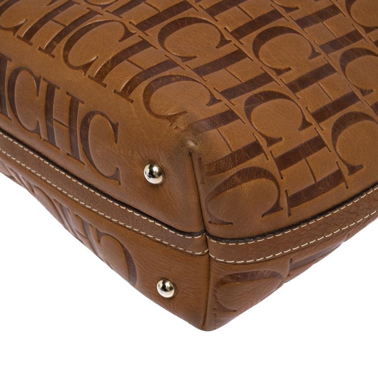 Leather handbag Carolina Herrera Brown in Leather - 28860351