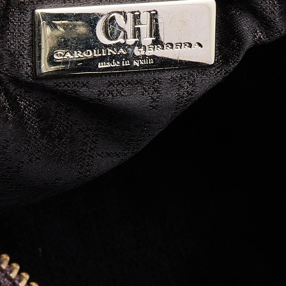 Carolina Herrera Brown Leather Chain Tassel Shoulder Bag 5