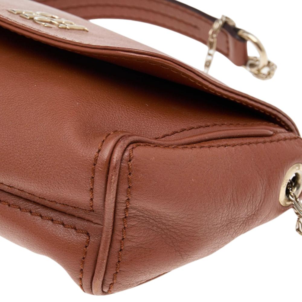 Carolina Herrera Brown Leather Crossbody Bag 3