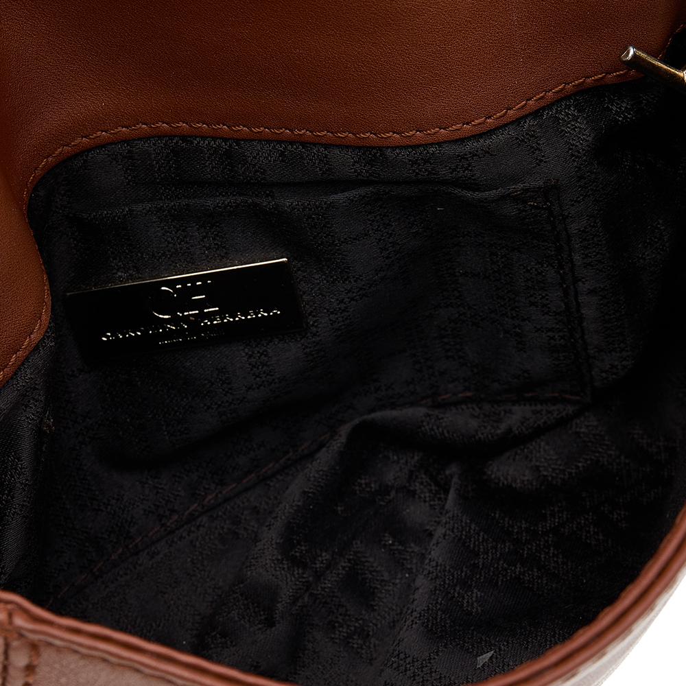 Women's Carolina Herrera Brown Leather Crossbody Bag