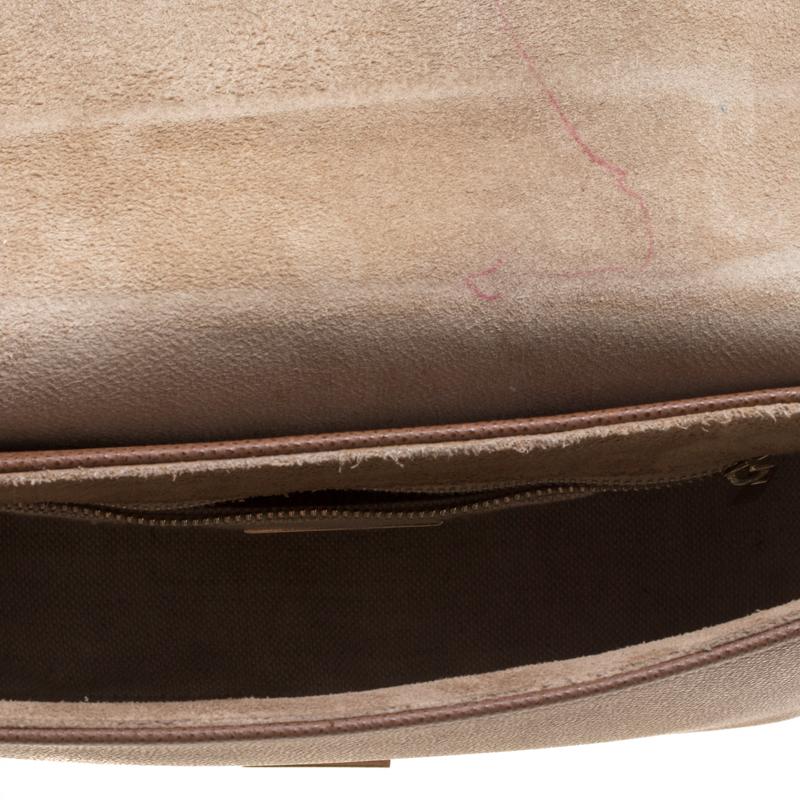 Carolina Herrera Brown Leather Shoulder Bag 3