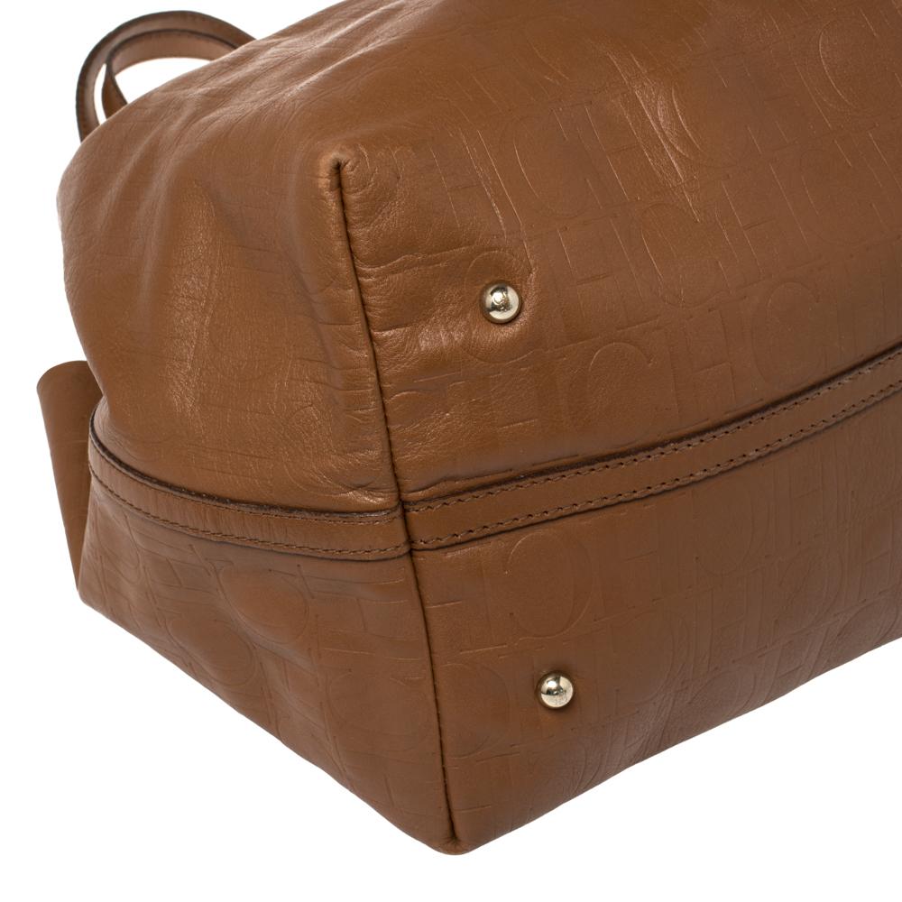Carolina Herrera - Tote Matrioska in pelle Monogram marrone 5