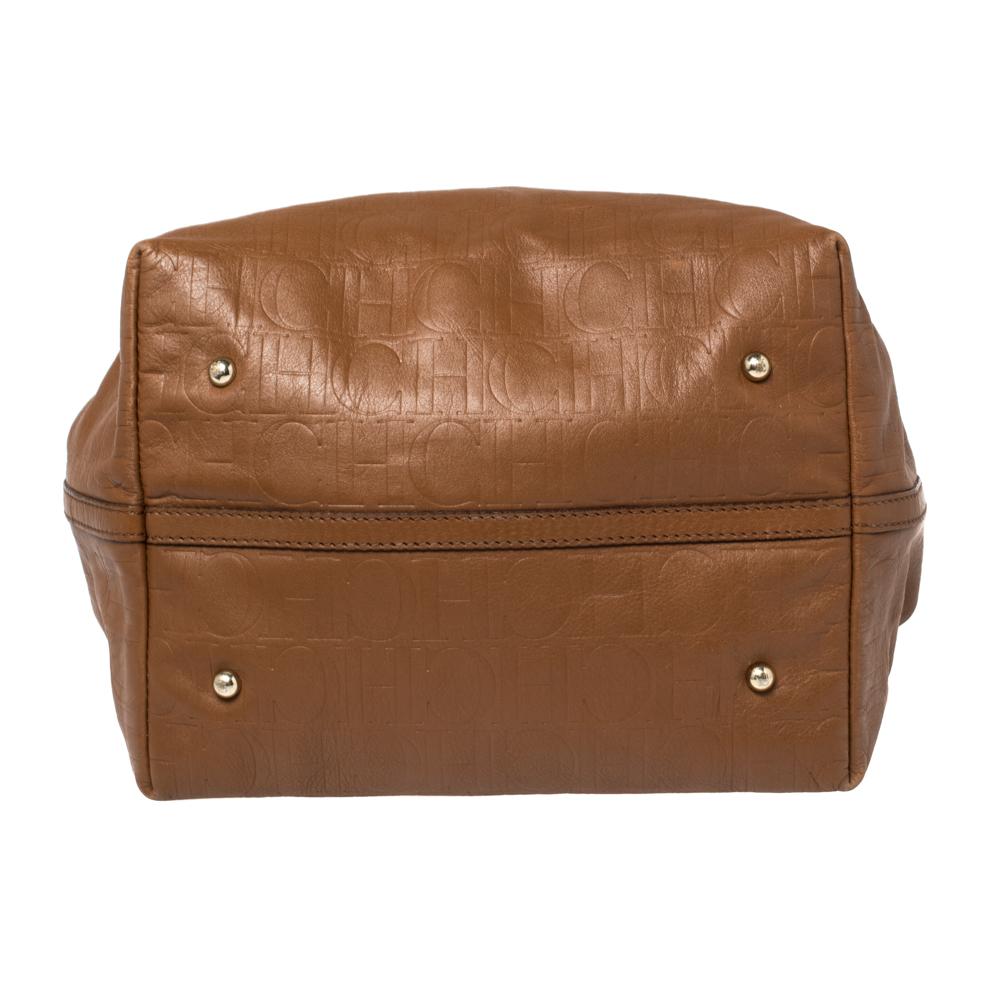 Donna Carolina Herrera - Tote Matrioska in pelle Monogram marrone