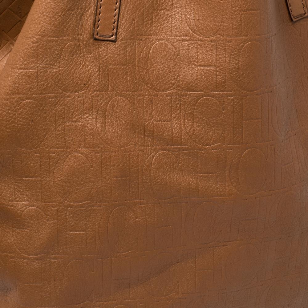 Carolina Herrera - Tote Matrioska in pelle Monogram marrone 1