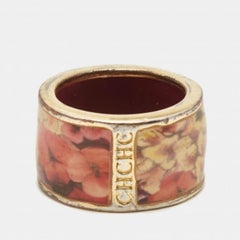 Carolina Herrera CH Anello smaltato in oro misura 54