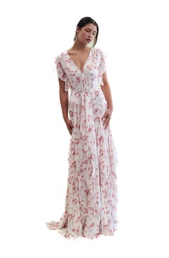 Carolina Herrera Cruise 2012 Silk Mushroom Print Dress