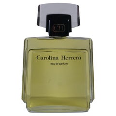 Vintage Carolina Herrera Eau de Parfum Factice Cologne Perfume Bottle Store Display