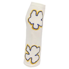 Carolina Herrera Embroidered Midi Skirt in Ecru Wool