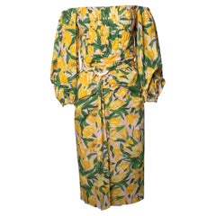Carolina Herrera, floral belted midi dress