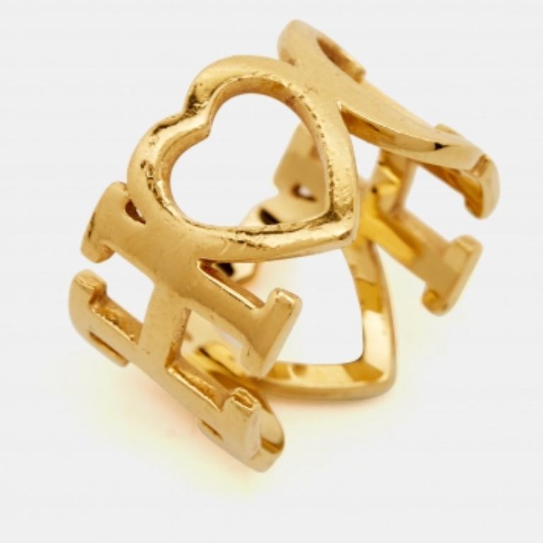 Bague en or Carolina Herrera Taille 53 en vente 1