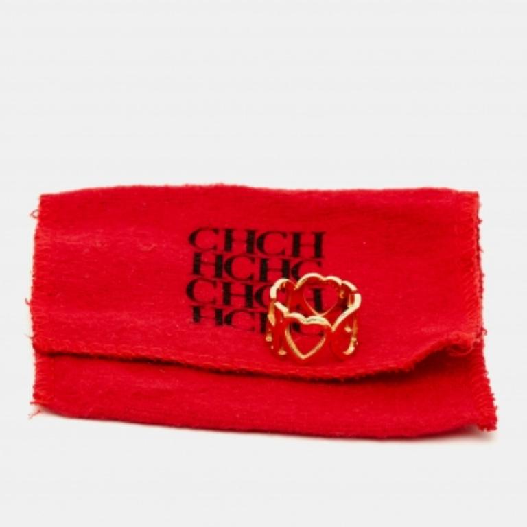 Bague en or Carolina Herrera Taille 53 en vente 3