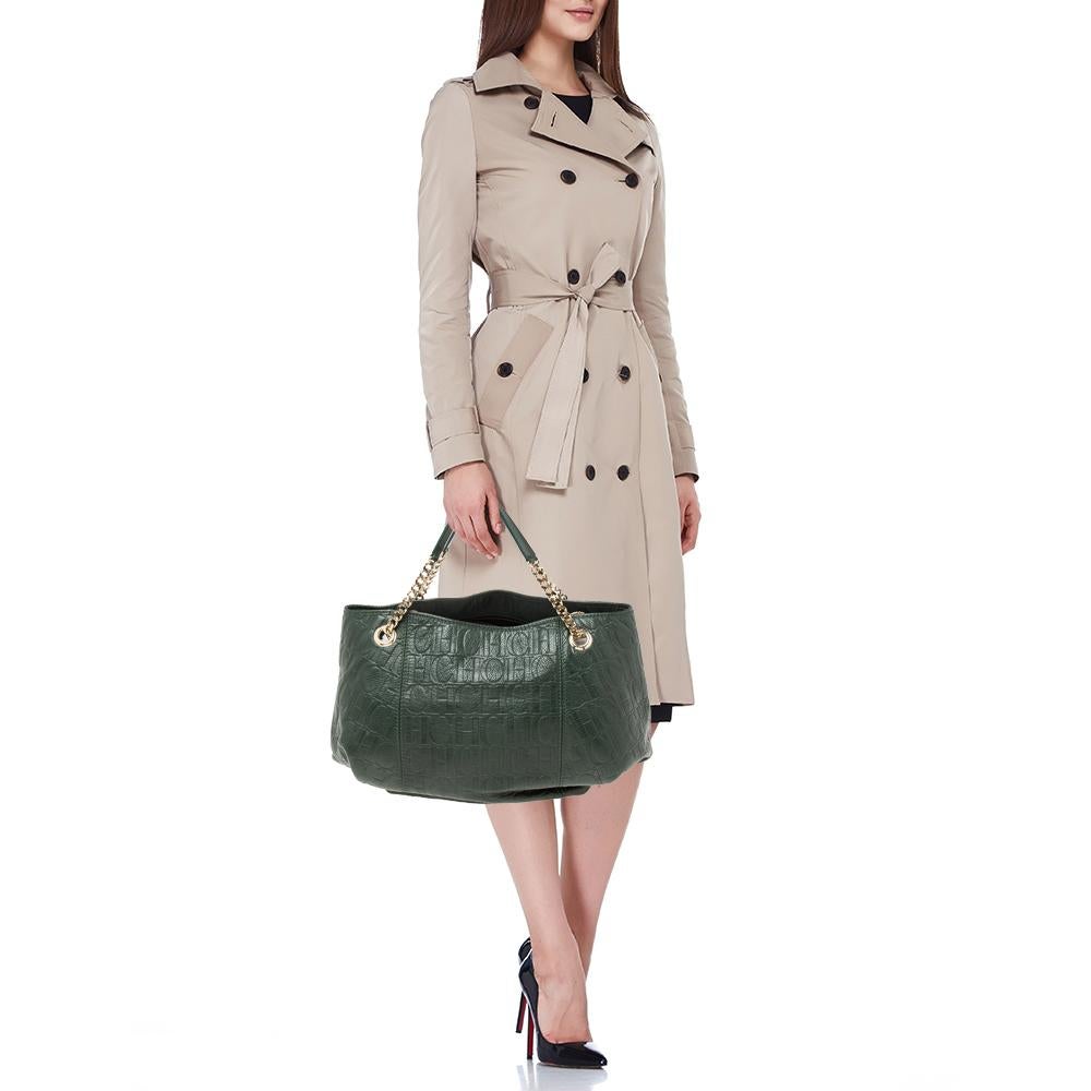 bolso verde carolina herrera