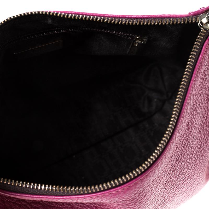 Carolina Herrera Hot Pink Leather Chain Tassel Shoulder Bag 1