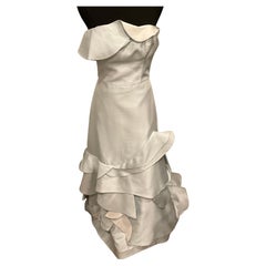 Carolina Herrera Light Blue Formal Evening Gown