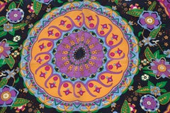 Carolina Herrera Majestic Vivid Multi-Color Silk Crepe di Chine Scarf