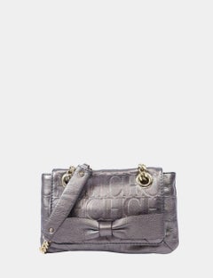 Borsa a tracolla metallizzata Carolina Herrera