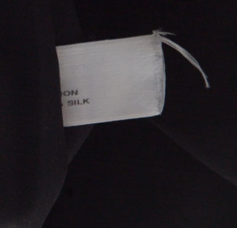 Carolina Herrera Monochrome Lace Print Silk One Shoulder Evening Gown L 1