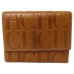 Carolina Herrera Monogram Trifold Continental Wallet