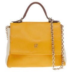 Carolina Herrera Multicolor Leather Minuetto Top Handle Bag