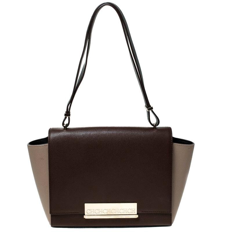 Carolina Herrera Multicolor Leather Shoulder Bag