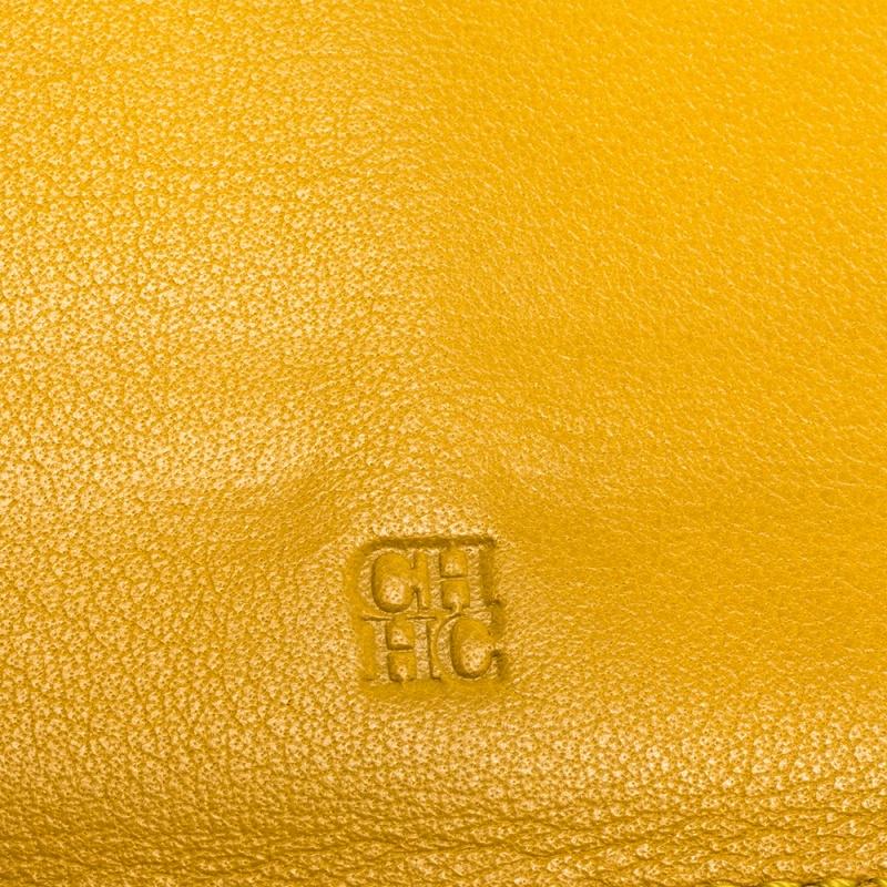 Carolina Herrera Multicolor Leather Trifold Continental Wallet 3