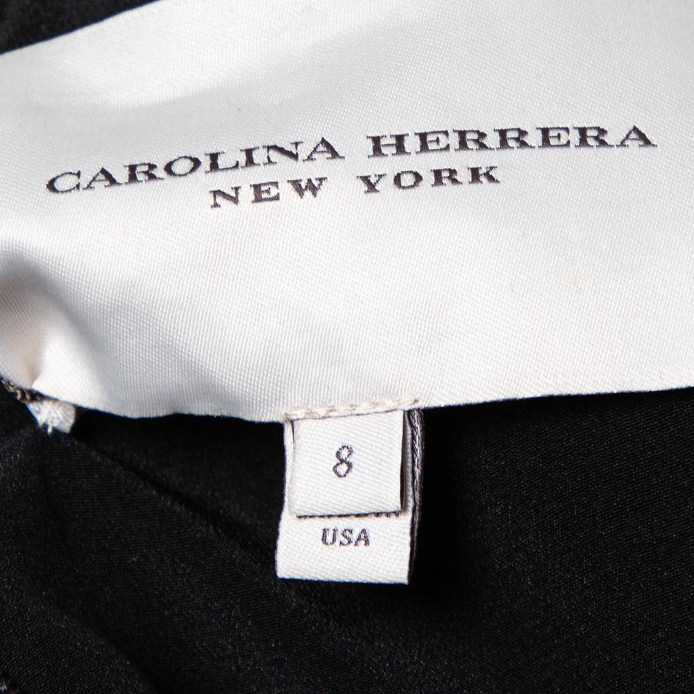 Pink Carolina Herrera Multicolor Tulle Sleeveless Gown M