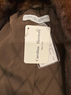 Carolina Herrera New with Tags Natural Mink JACKET