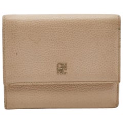Carolina Herrera Cartera Tríptico Piel Melocotón Logotipo
