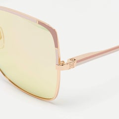 Carolina Herrera Pink Gradient SHE172 Butterfly Sunglasses