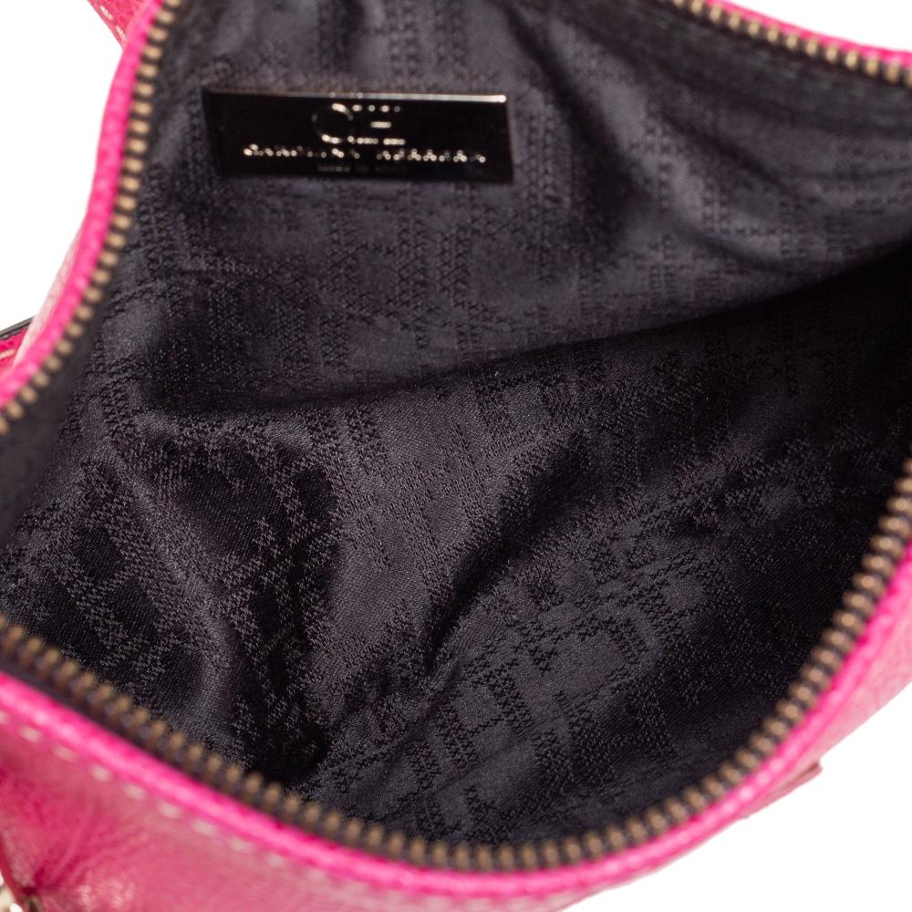 Carolina Herrera Pink Leather Key Charm Crossbody Bag 4