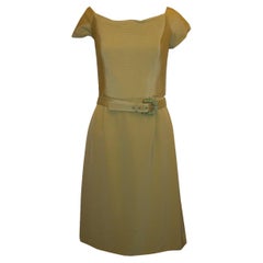 Carolina Herrera Pistaziengrünes Seiden-Cocktailkleid