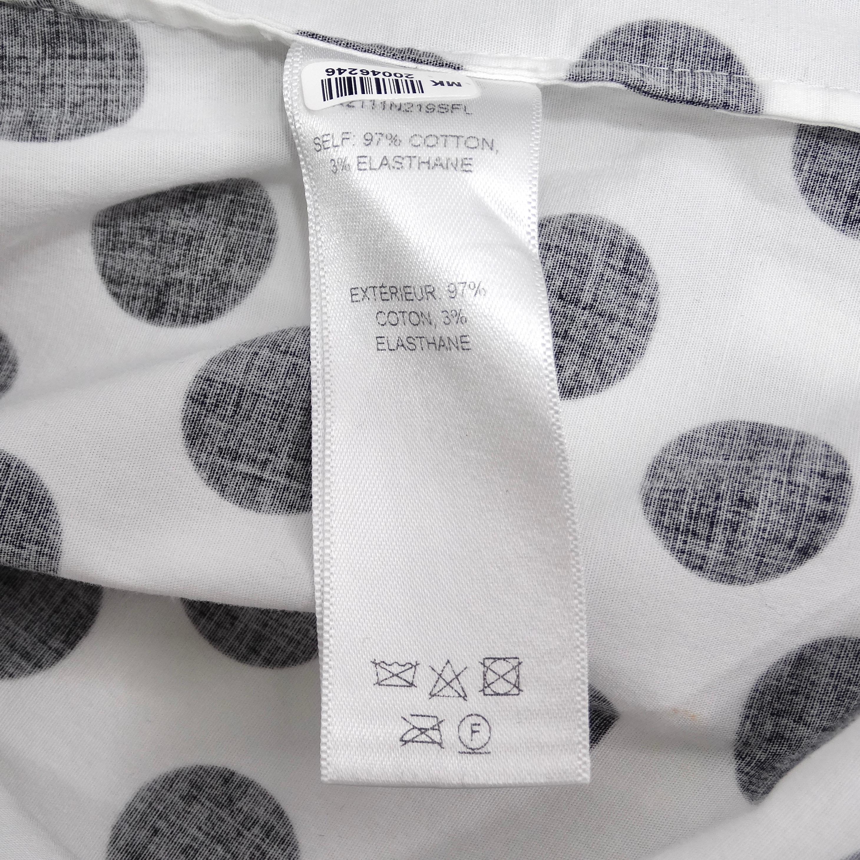 Carolina Herrera Polka Dot Blouse For Sale 5