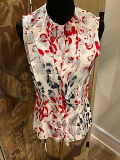 Carolina Herrera Print Blouse New with Tags