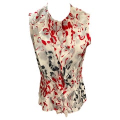 Carolina Herrera Print Blouse New with Tags