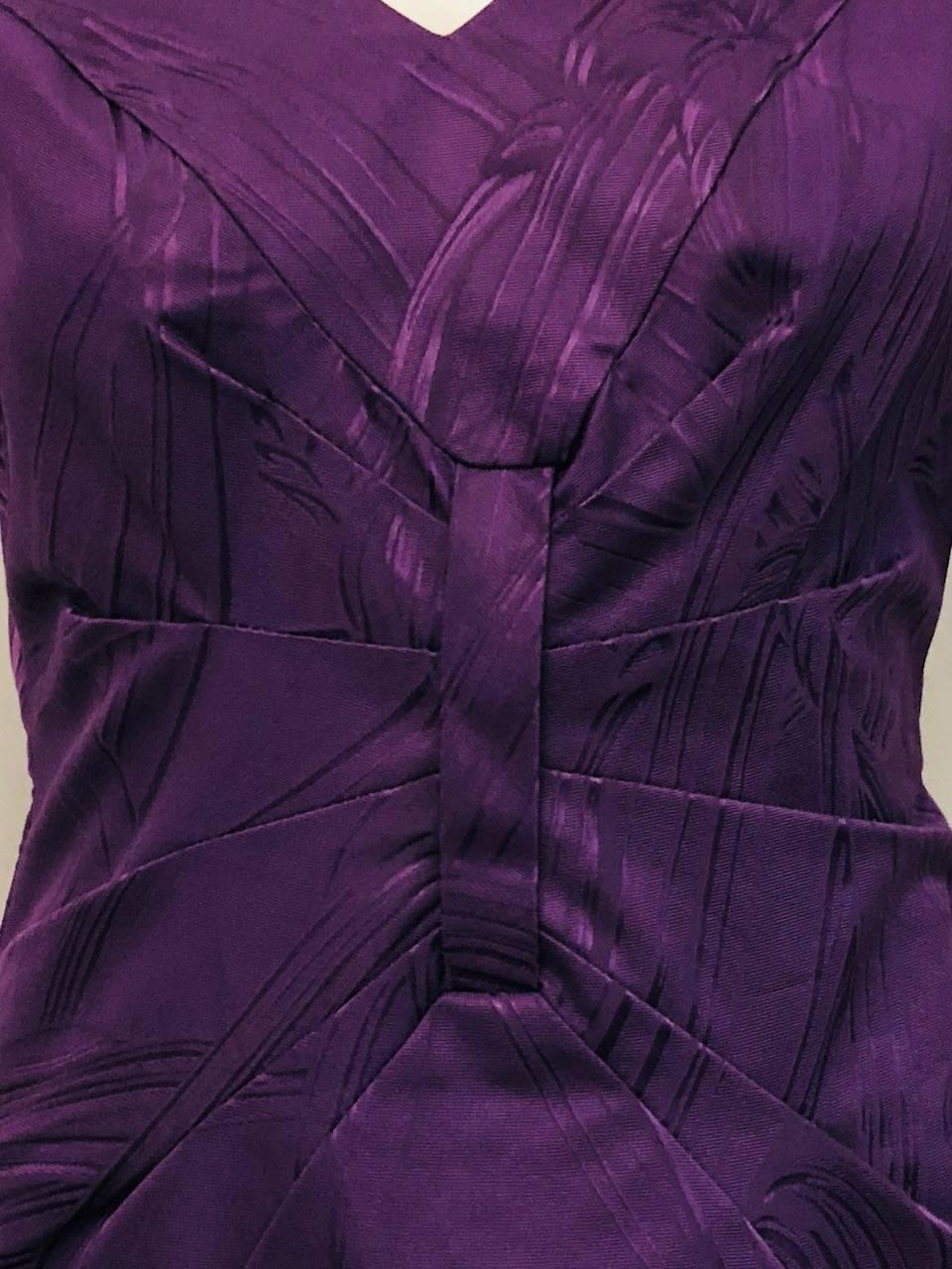 carolina herrera purple dress