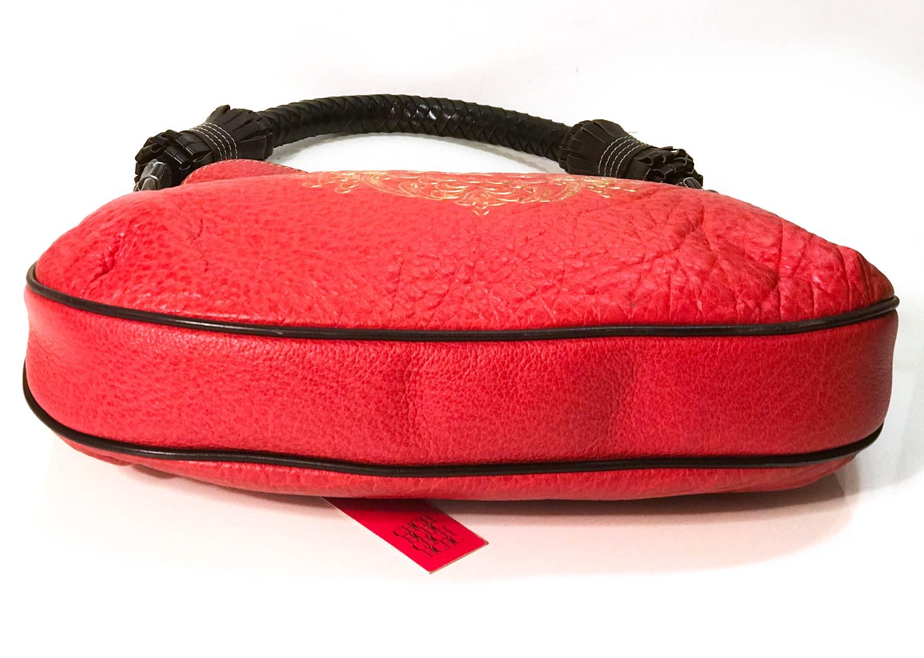 Red Carolina Herrera red hobo bag For Sale