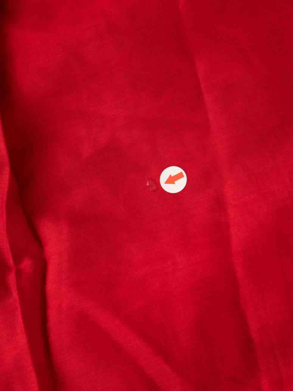 Carolina Herrera Gonna al ginocchio in pizzo rosso taglia S In condizioni buone in vendita a London, GB