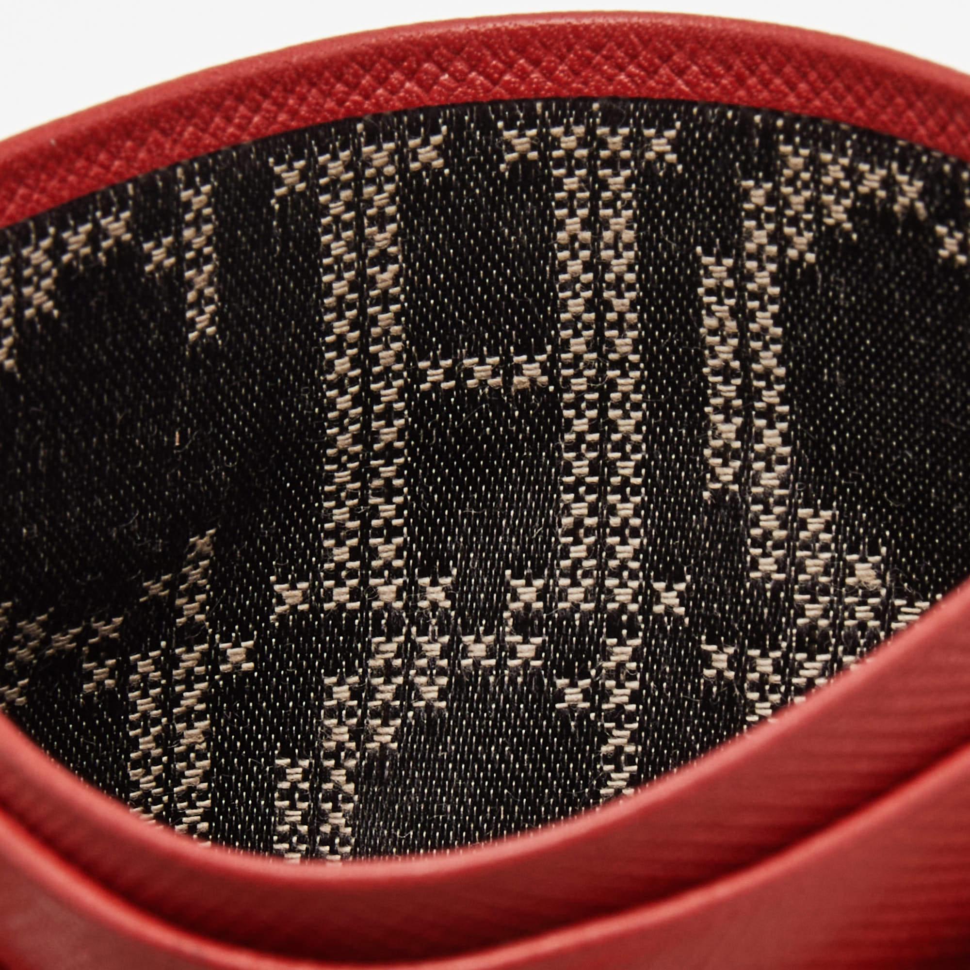 Portacarte in pelle rossa di Carolina Herrera in vendita 2
