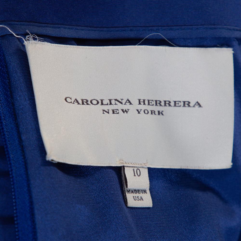 carolina herrera blue gown
