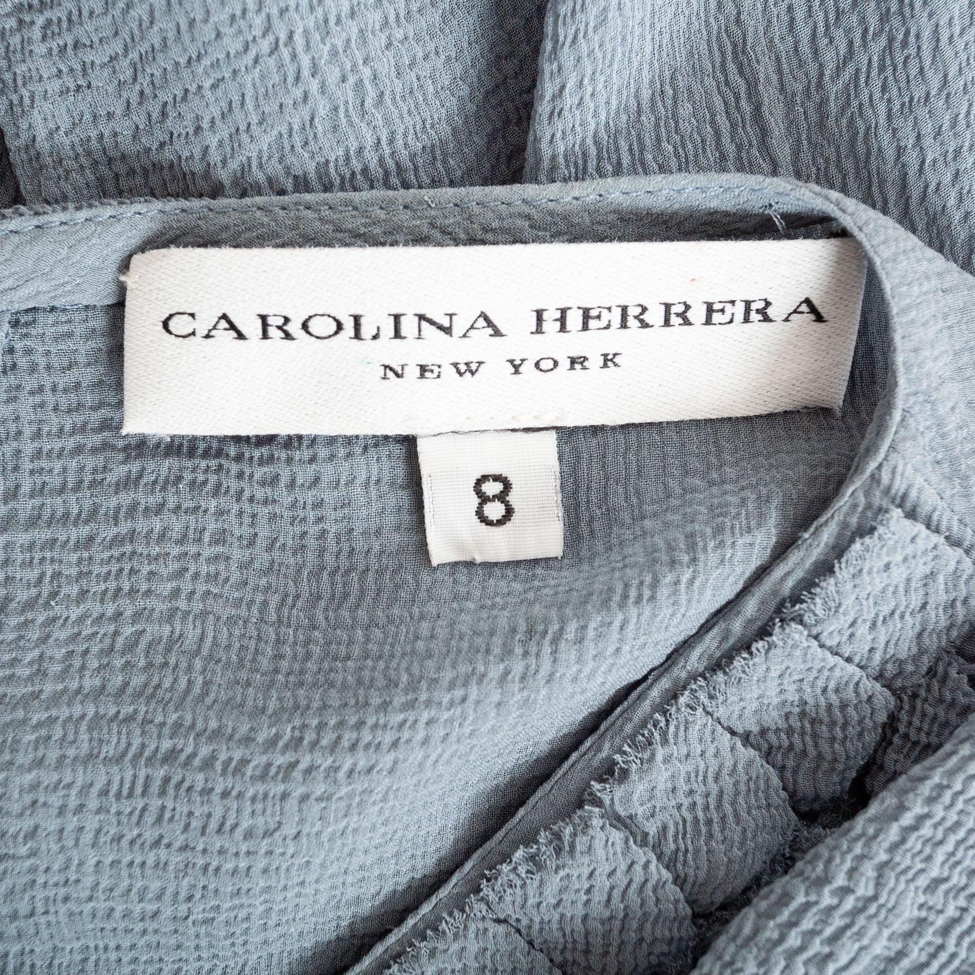 Carolina Herrera: camicetta con piume e strass trasparenti Autunno 2008 in vendita 4