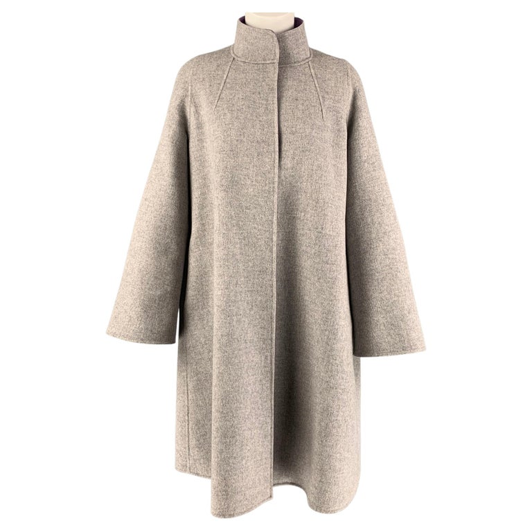 CAROLINA HERRERA Size XS Grey Purple Wool Heather Raglan Coat at 1stDibs | carolina  herrera cape coat, carolina herrera scarf coat