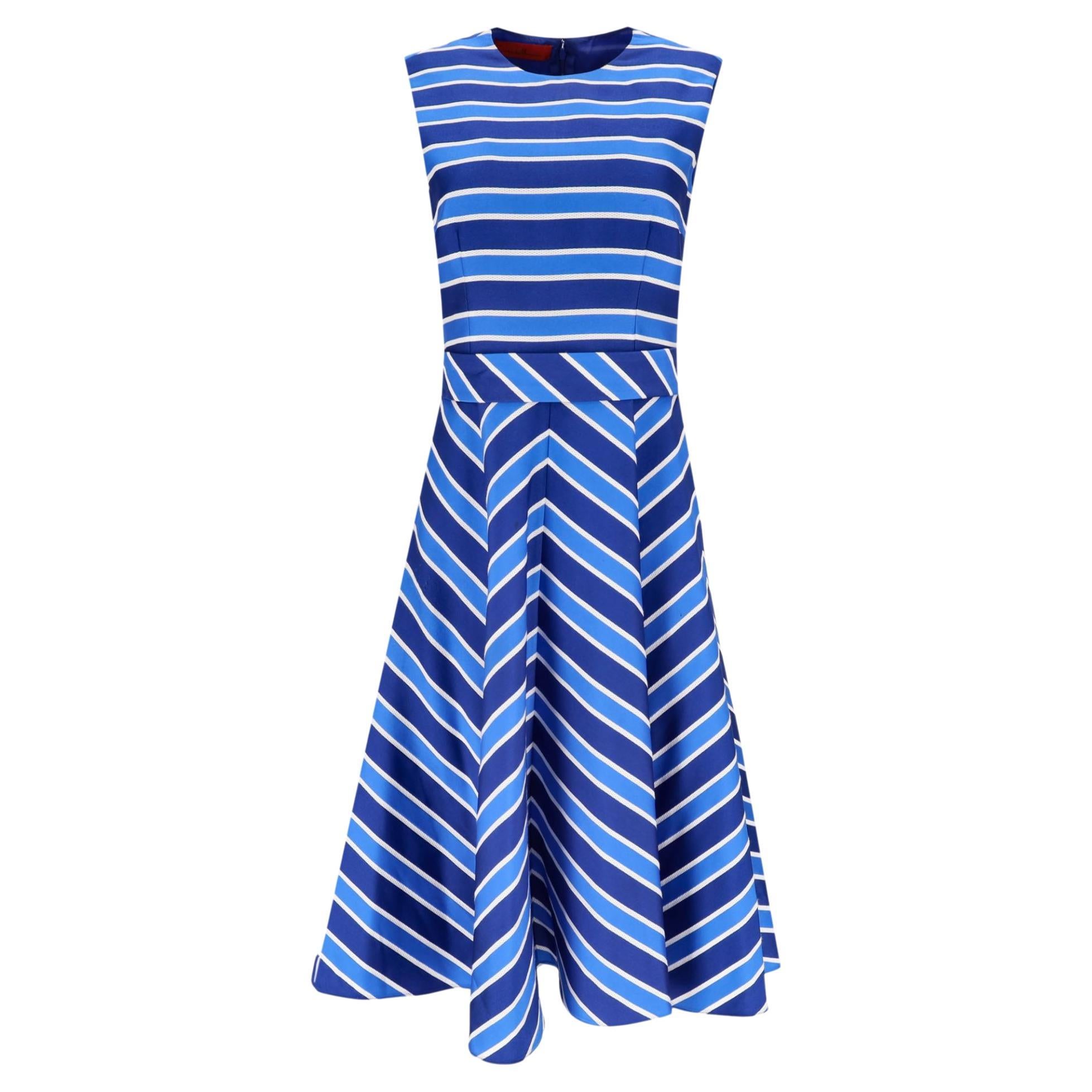 Vestido de rayas Carolina Herrera en venta