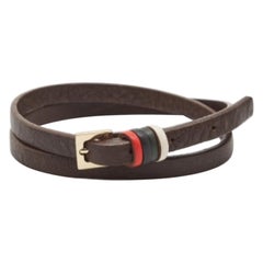 Carolina Herrera - Bracciale in pelle color oro per la Giornata Nazionale degli Emirati Arabi Uniti