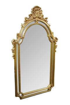 Carolina Mirror Company Französisch Louis XV Scalloped Acanthus vergoldet Spiegel 44"