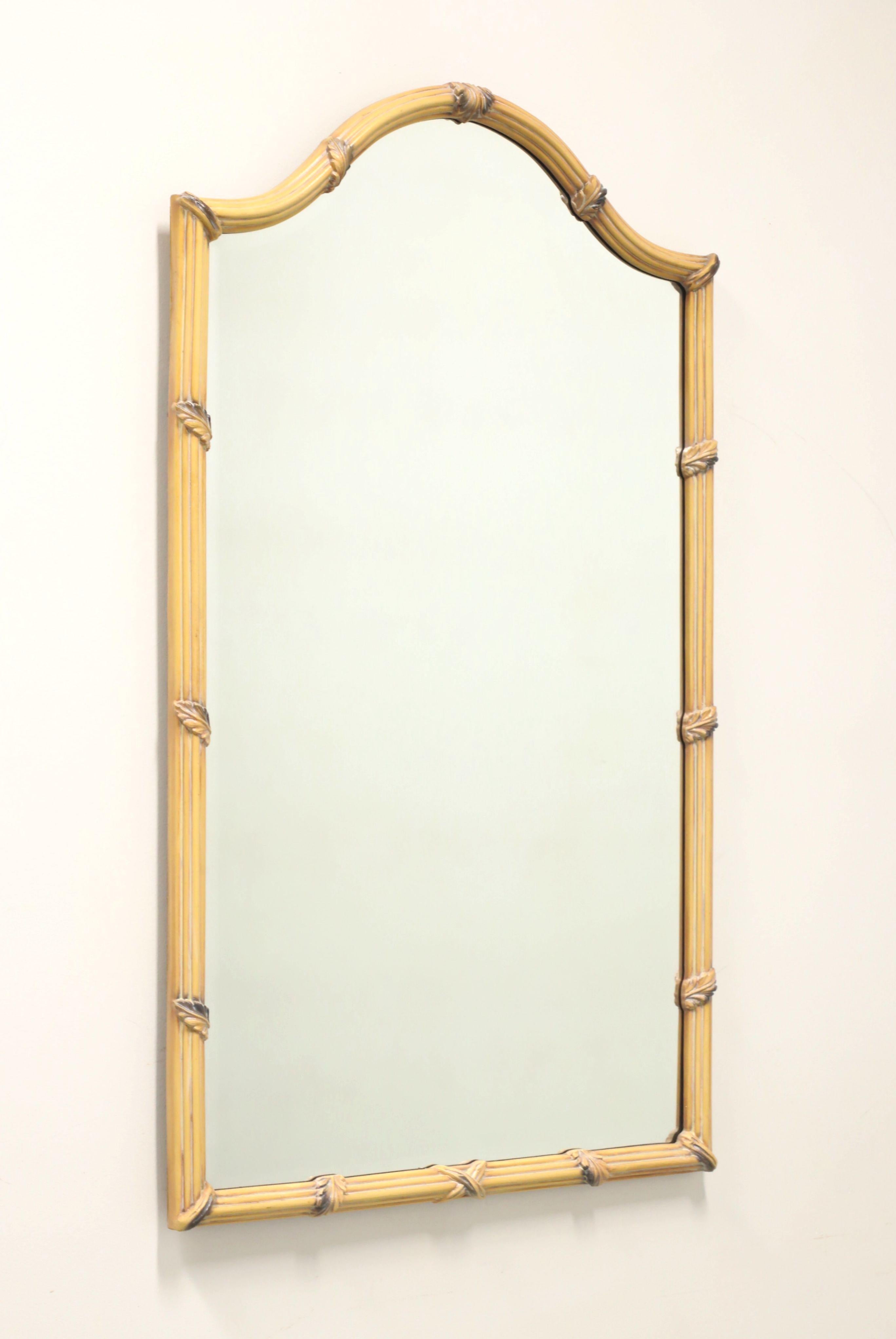 CAROLINA MIRROR Faux Bamboo French Country Beveled Wall Mirror 1