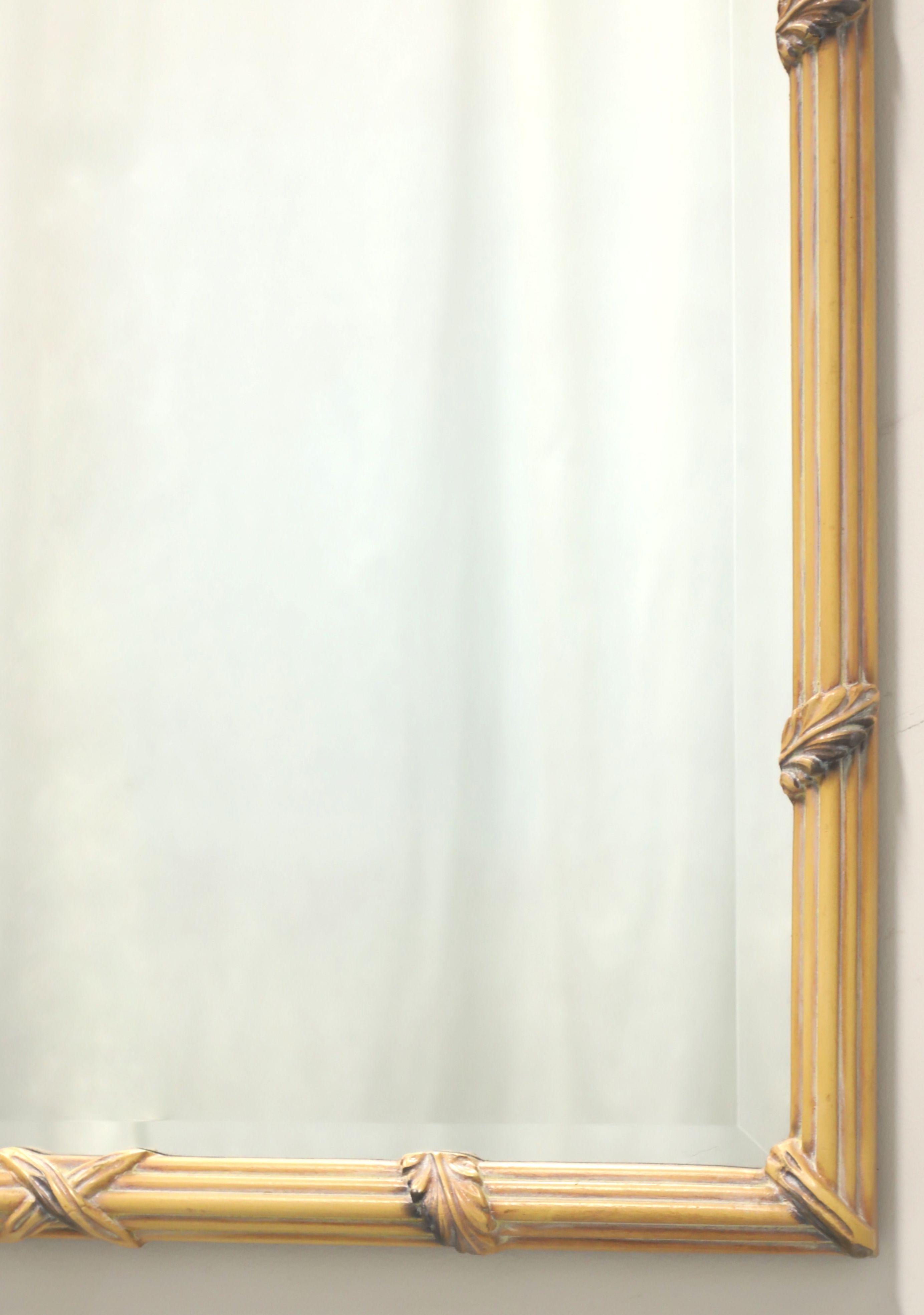 American CAROLINA MIRROR Faux Bamboo French Country Beveled Wall Mirror