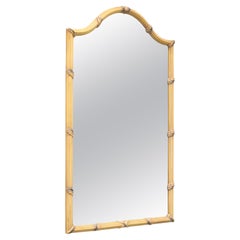 CAROLINA MIRROR Faux Bamboo French Country Beveled Wall Mirror
