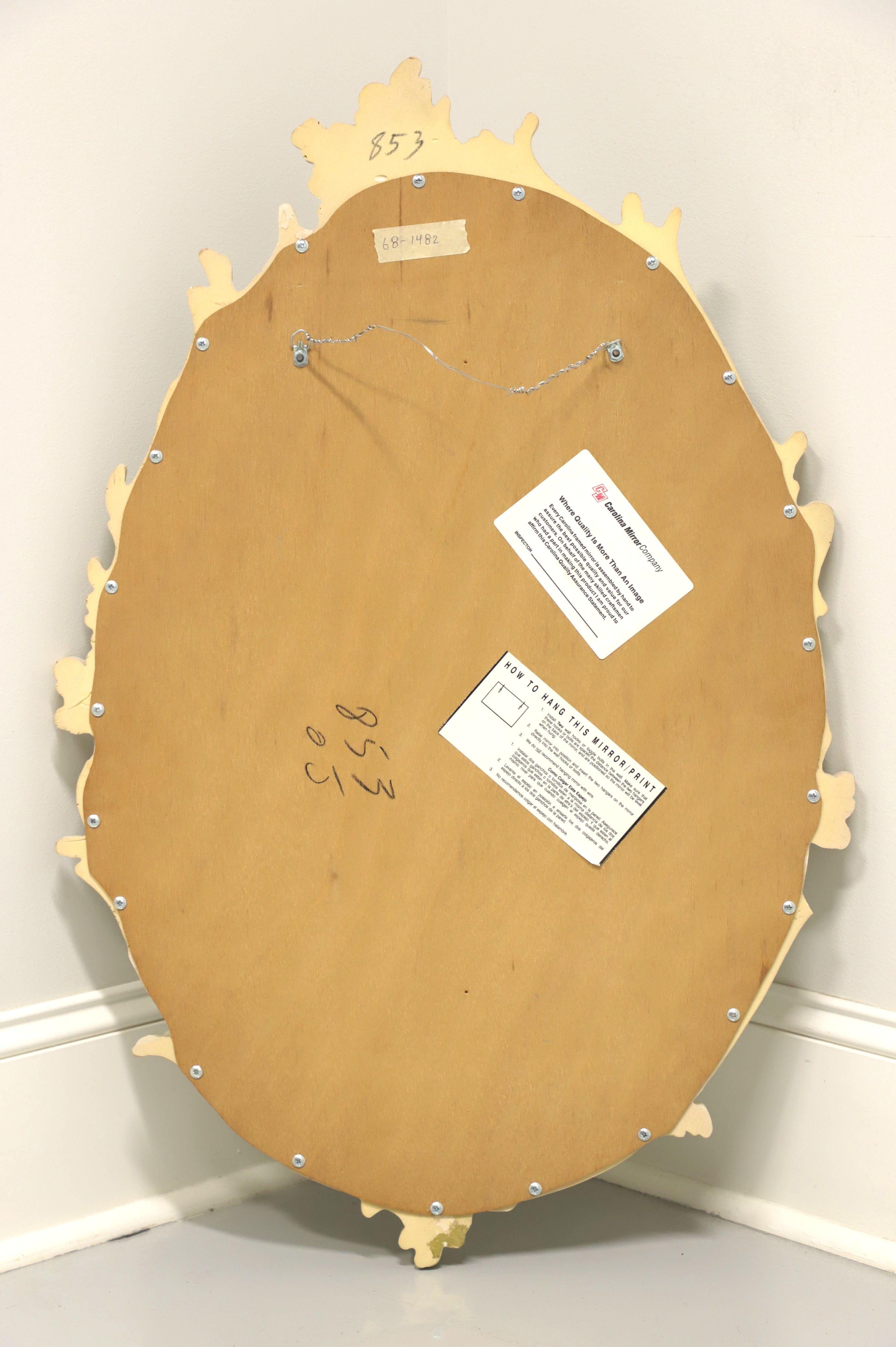 American CAROLINA MIRROR Oval Wall Mirror with Flora Motif